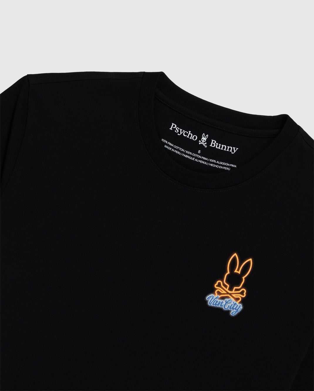 Tees Psycho Bunny Kathy Ager Artist Series Vancouver Tee Noir Homme | UEA-86578133